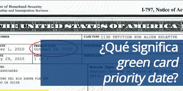 que es priority date green card